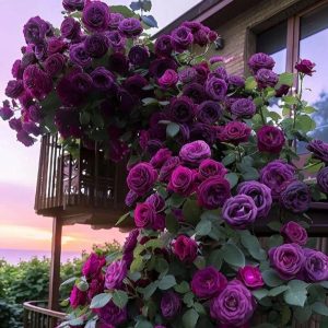 Роза Плетистая Плум Пэшн купить по цене от 610р. в интернет-магазине «Посадика» с доставкой почтой в в Галиче и по всей России – [изображение №1].